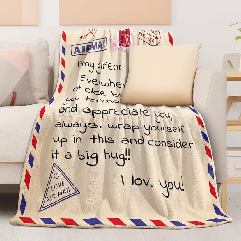 Gifts for Girlfriend Blanket Birthday Gifts for Girlfriend from Boyfriend Christmas Blanket Throw Blanket 60x50