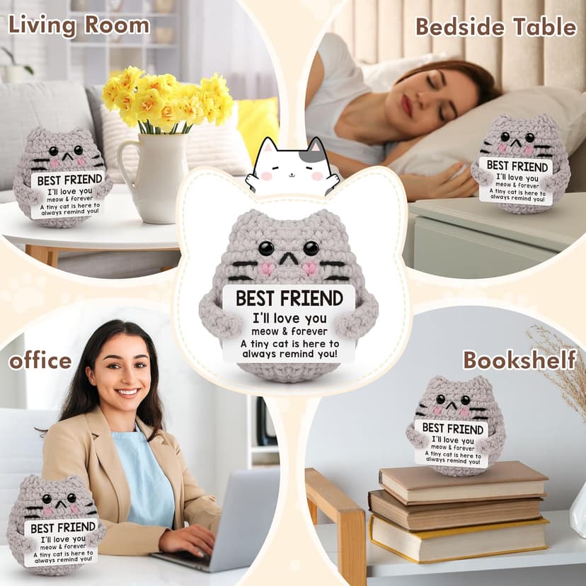 Best Friend Friendship Gifts for Women Men, Birthday Gifts for Friends Female Male Girls,Back to School Friend Desk Home Fall Decor Christmas Stocking Stuffers