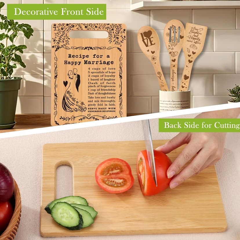 Wedding Gifts for Couples Marriage Cutting Boards Anniversary Newlywed Gift for Friend Inspiring Marriage Gifts Bridal Shower Gifts for Bride Cutting Boards for the Kitchen
