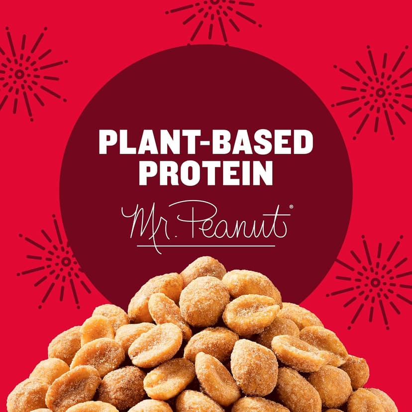 PLANTERS Peanuts Holiday Trio Pack - Snacks Variety Pack for Adults with Sweet n Crunchy, Honey Roasted, and Cocktail Peanuts (3 Count Canisters)