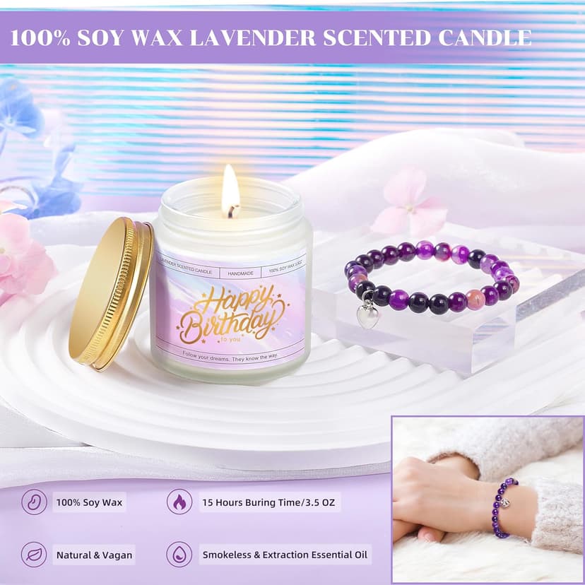 Happy Birthday Gifts for Women, Best Friend Birthday Gifts Basket for Girls Her Daughter Niece Granddaughter Female Sister Mom Coworker, Spa Gift Basket for Women