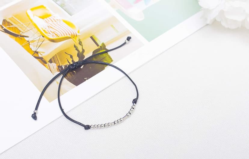 morniface Morse Code Bracelets for Women, Inspirational Gifts Jewelry Girls Birthday Graduation Gifts for Her Best Friends