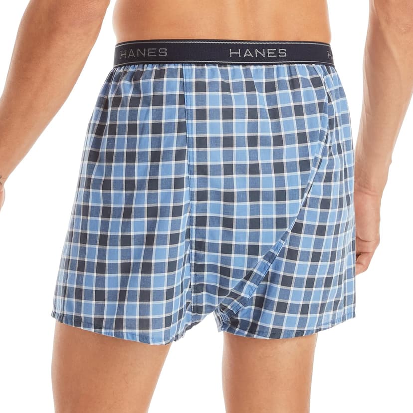 Hanes Pack, Cool & Breathable Cotton Underwear, Moisture-Wicking Boxers for Men