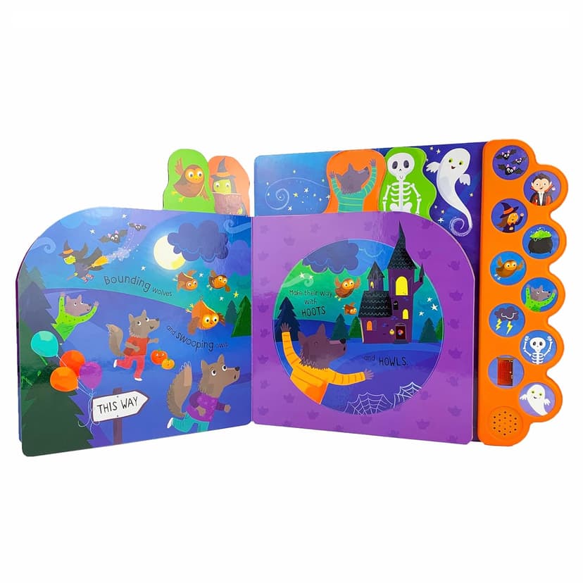 Hoot Howl Halloween 10-Button Sound Book for Little Trick-Or-Treaters (Interactive Children's Sound Book with 10 Spooky Sounds)