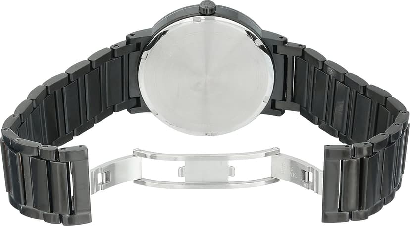 Bulova Men's 3-Hand Quartz Watch with Diamond Dial and Edge to Edge Crystal