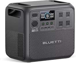 BLUETTI Solar Generator Elite 200 V2, 2073.6Wh LFP Battery Backup w/ 4 2600W AC Outlets (3900W Power Lifting), 17-Year Lifespan, Portable Power Station for Camping, Off-grid