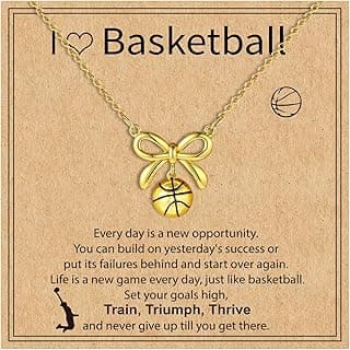 Softball/Soccer/Volleyball/Basketball/Football/Tennis/Pickleball Necklace for Team Coach Player, Sports Lovers Accessories Jewelry Christmas Gifts 16+3 Inches