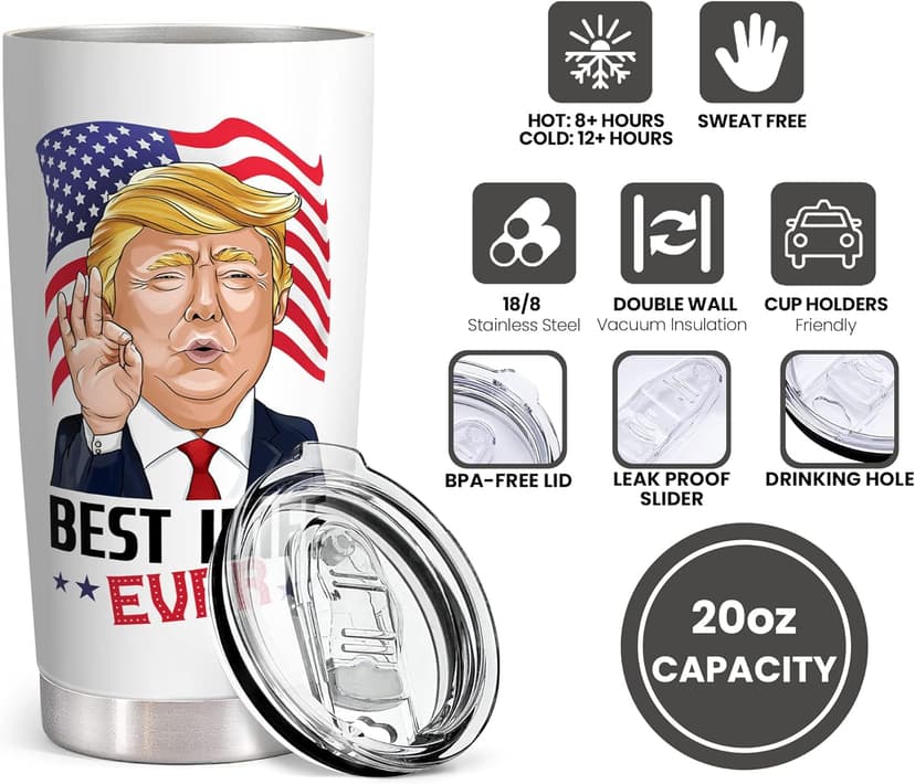 Gifts for Wife from Husband - Wedding Anniversary for Women, Birthday, Christmas, Valentines Day, Mothers Day Gifts for Her - Wife Gift Ideas - 20 Oz Stainless Steel White Tumbler