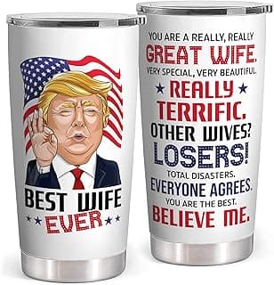 Gifts for Wife from Husband - Wedding Anniversary for Women, Birthday, Christmas, Valentines Day, Mothers Day Gifts for Her - Wife Gift Ideas - 20 Oz Stainless Steel White Tumbler