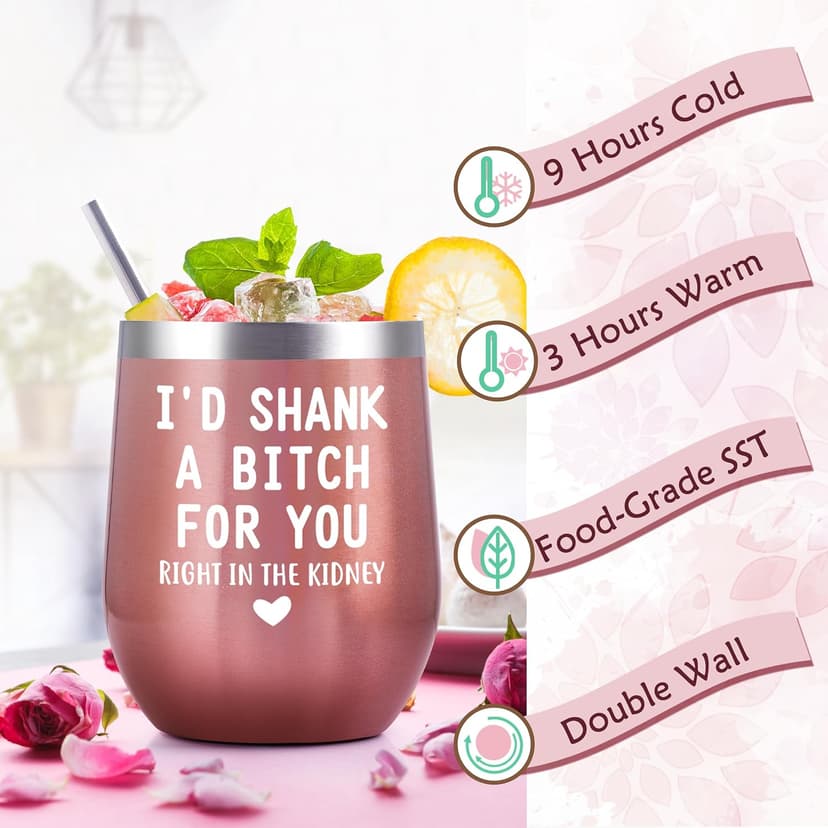 Birthday Gifts for Women Best Friends,Friendship Gifts for Women Her BFF Female Friends Bestie Sister Gift Basket from Sister Lavender Scented Candles 12oz Tumbler