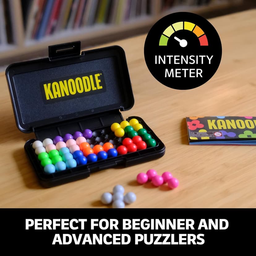 Educational Insights Kanoodle - Original 3D Brain Teaser Puzzle, Single Player Mind Challenge Toys, Handheld Travel Games, Challenging Logic Puzzles and Gifts for Kids, Teens & Adults Ages 7+