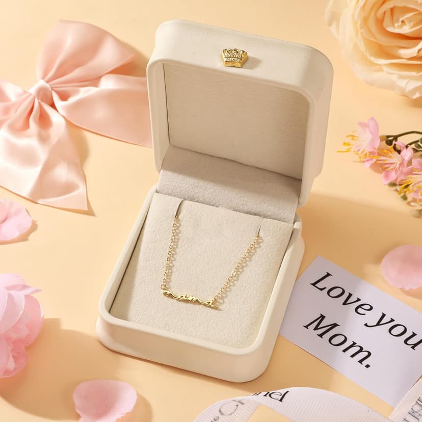 Moodear Mothers Day Gifts Mama Pendant Necklaces for Women - Dainty Small 18K Gold Plated Mom Necklace Non Tarnish Gift for Mom,New Mom Trendy