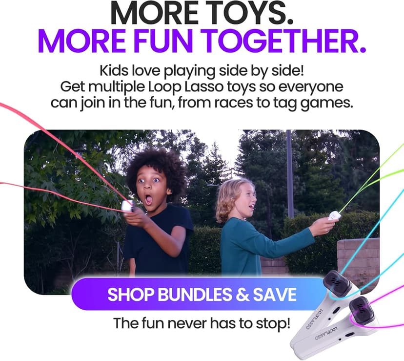 Loop Lasso NANO - Viral Glow in the Dark String Toy - 100+ Tricks, Beginner-to-Pro - Stocking Stuffers for Teen Boys, Christmas Gift for Boys 8-13+, Cool Gadgets for Kids & Adults