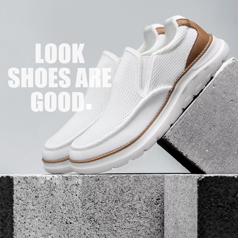 Vooncosir Mens Boat Shoes Casual Loafers Slip On Walking Dress Sneakers Mesh Business Oxfords Work Lightweight Soft Sole