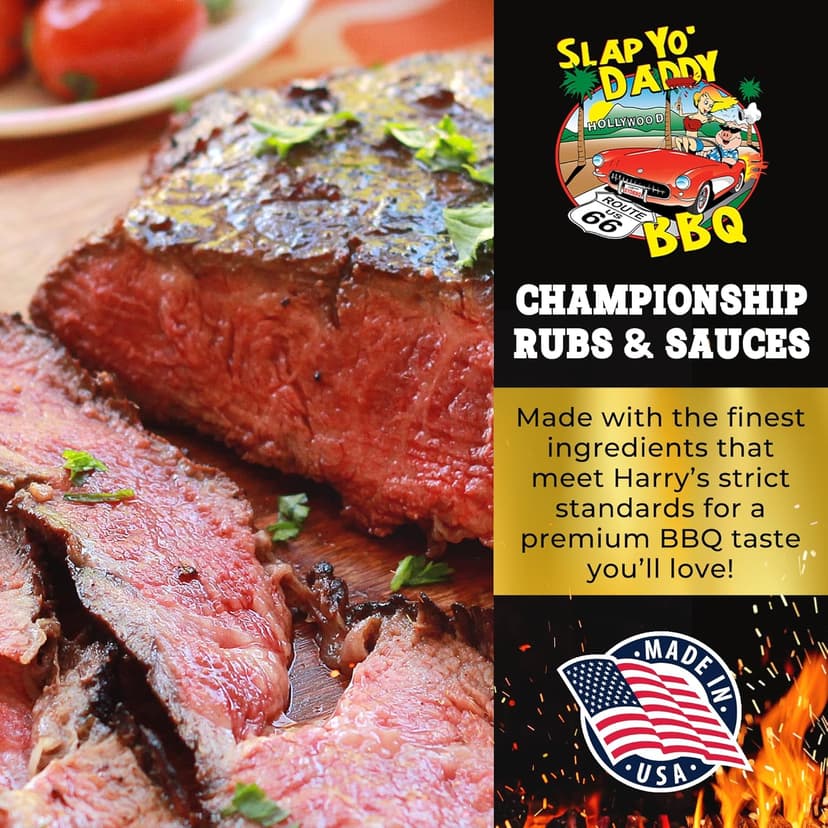 Slap Yo Daddy BBQ Rub Seasoning, Texas Brisket Magic Lone Star - Texas Brisket Rub for Smoking & Grilling From Pitmaster Harry Soo - Championship BBQ Beef Seasoning – No MSG, Gluten-Free – 10.5 oz