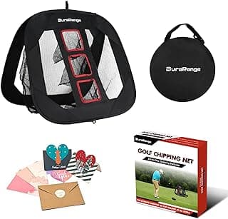 Pop-Up Golf Chipping Net - Ultimate Target Training Chip Aids for Precision & Distance, Outdoor | Indoor Practice, Golfer Gift