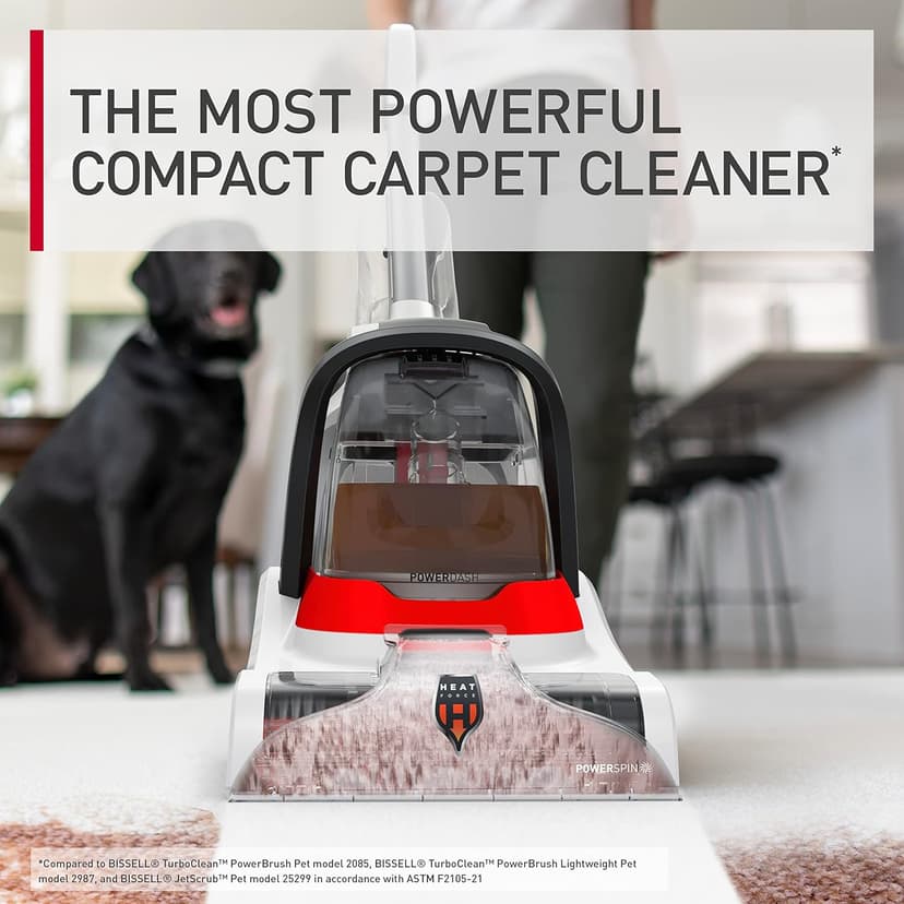 Hoover PowerDash Pet+ Compact Carpet Cleaner Machine, Lightweight Carpet Shampooer Machine, Pair with a Hoover Carpet Cleaner Solution for a Bright, Refreshed Home