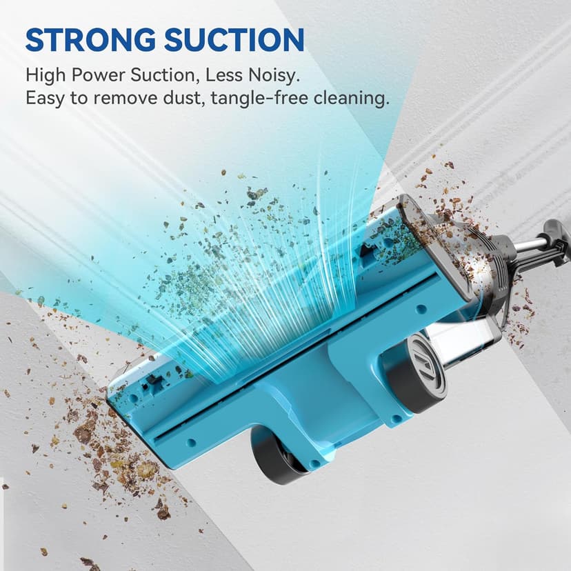 Vazone R6X Corded Stick Vacuum Cleaners for Home, 30Kpa Powerful Suction Stick Vacuum with 16Ft Cord, 2 in 1 Lightweight Handheld Vacuum Cleaner for Hardwood Floor Pet Hair