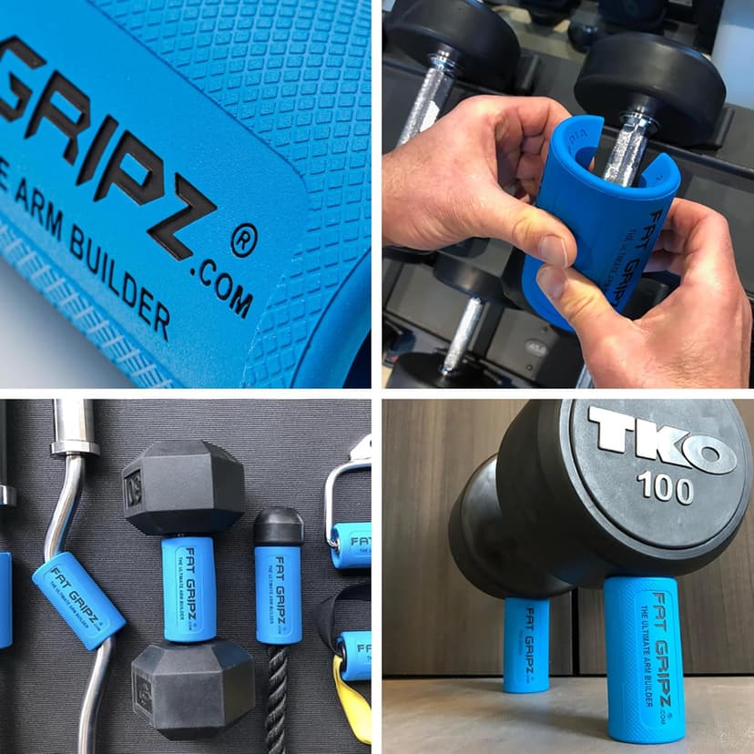 Fat Gripz Pro – Thick Grips For Increased Muscle Fiber Activation (Winner Of 3 Men’s Health Magazine Awards)