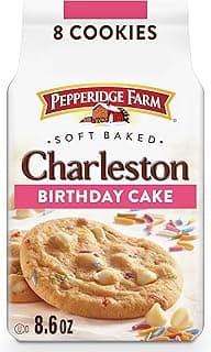 Pepperidge Farm Charleston Birthday Cake Cookies, 8 Soft Baked Cookies, 8.6 oz. Bag