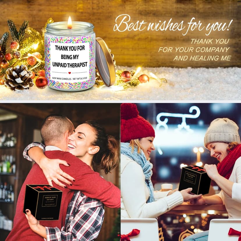 Friends Gifts Birthday Lavender Candles for Friends - Thank You Gifts for Women, Teacher, Nurses, Besties, Moms, Sisters