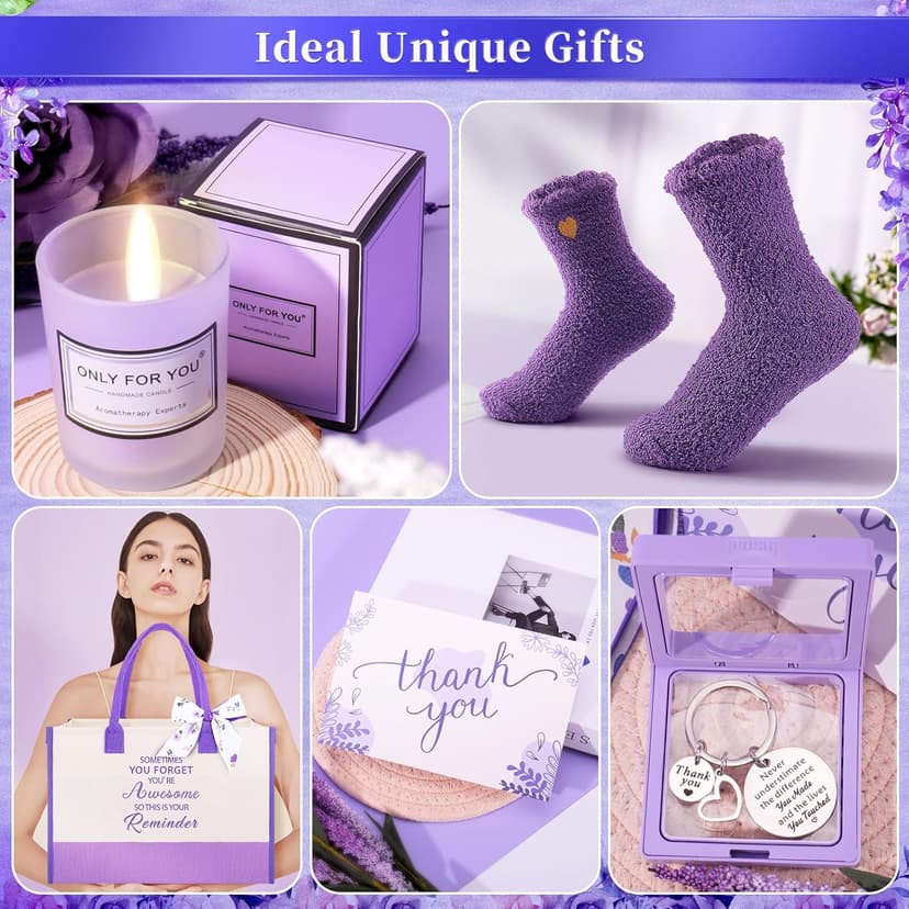 Fortuning's JDS 13PCS Thank You Gifts for Women,Appreciation Spa Thoughtful Unique Office Gift Mothers Day Gifts for Coworker Nurse Friends Boss Teacher Mom Her Appreciation Gift Boxes Holiday Basket