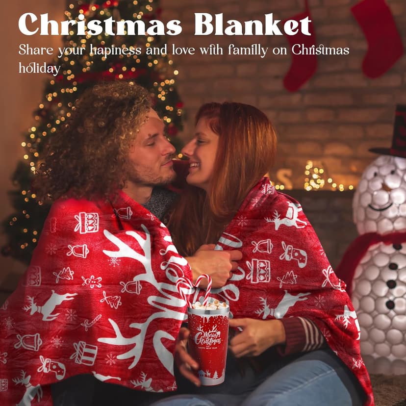 Christmas Tumbler Gift Basket for Mom, Wife, Girlfriend, Sister, Coworkers, Teacher, Nurse - Unique Holiday Gift Box for Women Who Have Everything