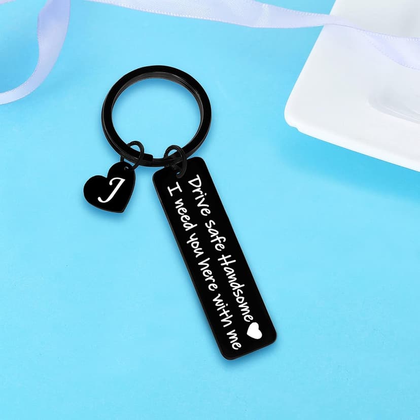 Nimteve Drive Safe Keychain - Handsome Gifts For Him, Dad, Husband, Boyfriend