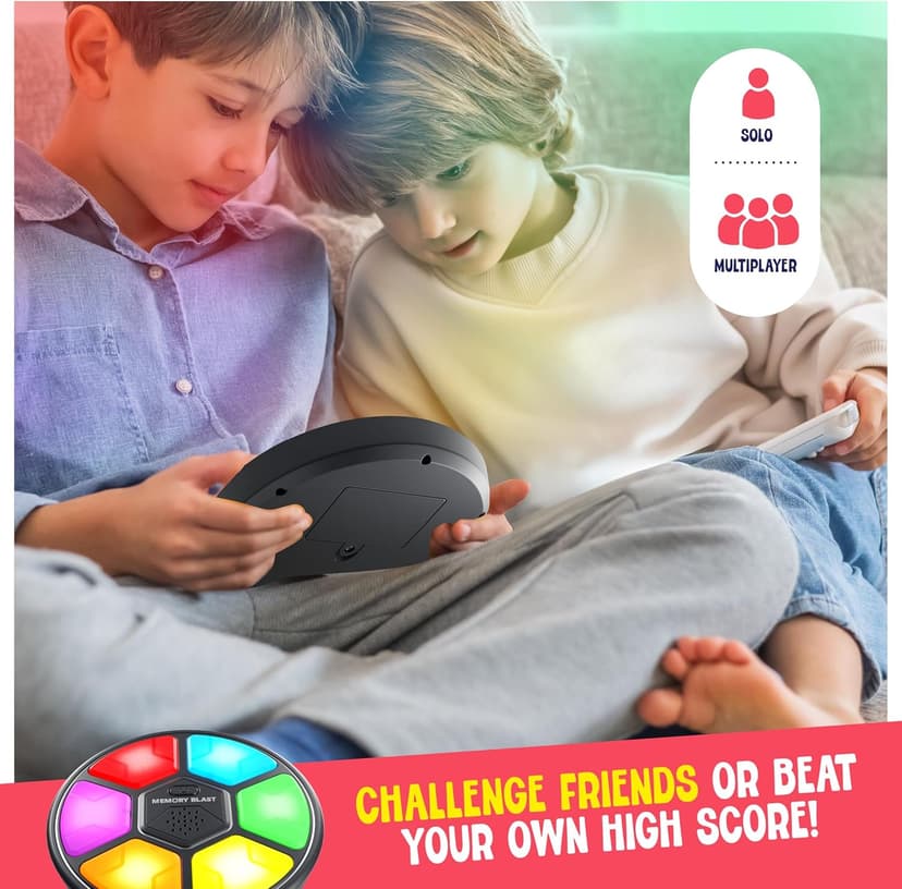 Memory Game for Kids - Gifts for Boys & Girls - 6 7 8 9 10 11 Year Old Boy Birthday Gifts - Kids Games - Toys for 10 Year Old Boy - Car Handheld Travel Games Road Trip for Ages 4-8, 6-8, 8-12 Years