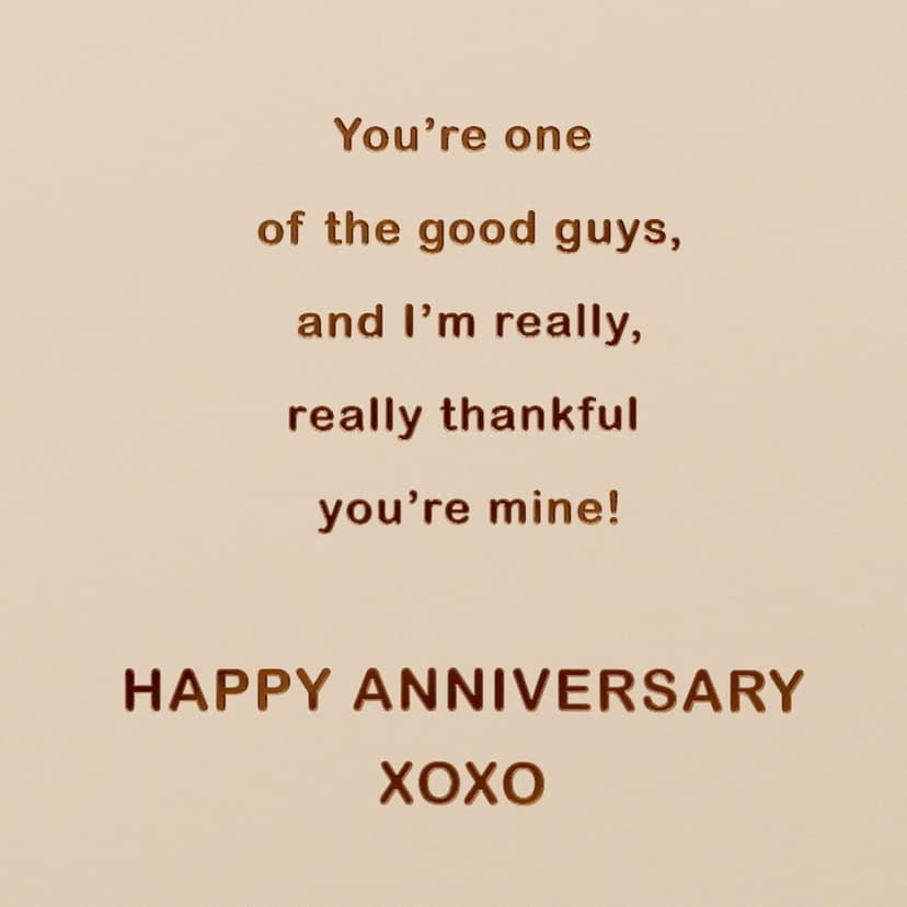 American Greetings Anniversary Card for Boyfriend (XOXO)