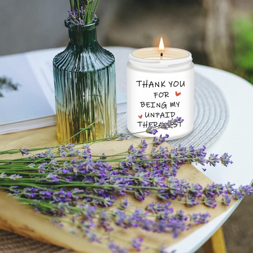 Best Friend Birthday Gifts for Women, Funny Friendship Sister Boss Coworkers Bestie mom Gag Gift for Her, Lavender Scented Candles