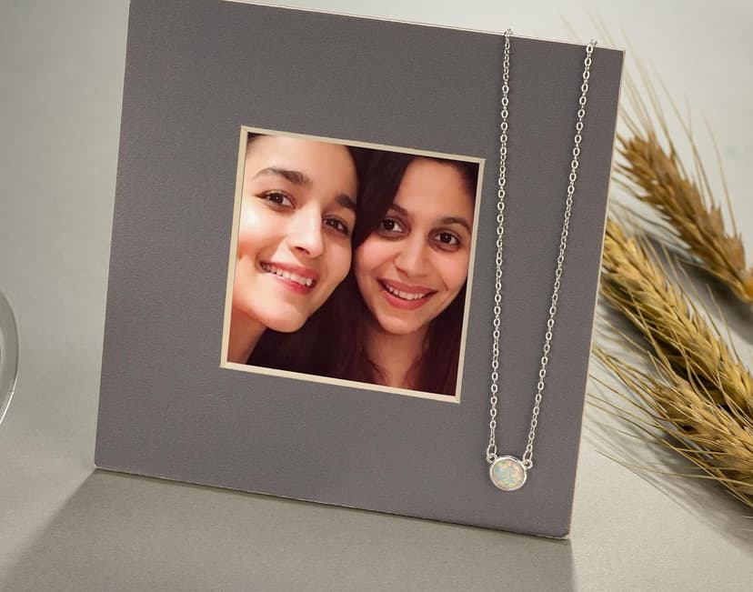 RareLove Sister in Law Christmas Gifts,Gifts for Sister in Law,925 Sterling Silver White Opal Necklace for Unbiological Bonus Sisters Gift,Wedding,Thank You,Bridesmaid,Bridal Shower Gift