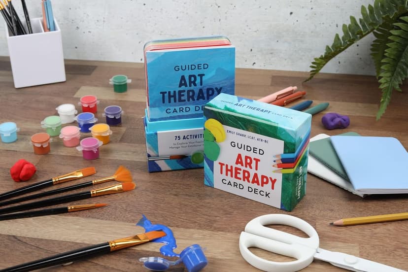 Guided Art Therapy Card Deck: 75 Activities to Explore Your Feelings and Manage Your Emotional Well-Being
