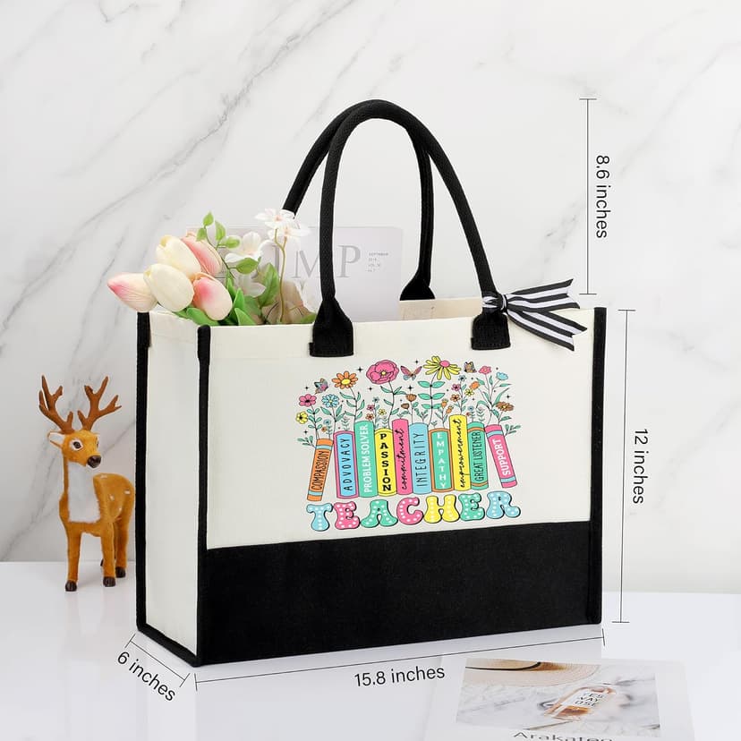 Teacher Appreciation Gifts for Women, End of Year Thank You Gifts for Teachers Basket Set of 5