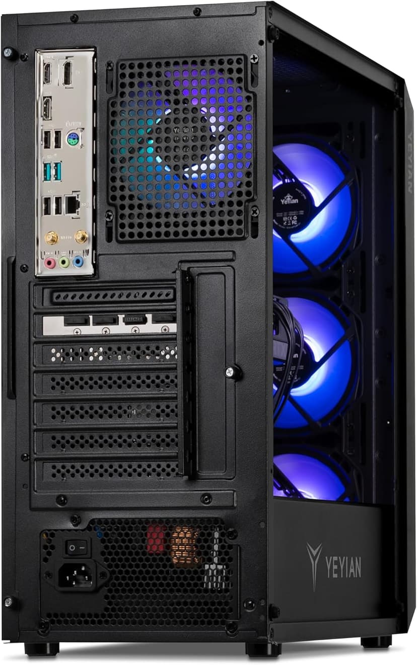 YEYIAN Tanto Gaming PC - Intel i5 13400F 2.50 GHz, RTX 4060 8GB Desktop Computer, 1TB NVMe SSD, 16GB DDR5 RAM, 650W PSU, Intel B760, Win 11 Home Prebuilt Tower PC, WiFi Ready