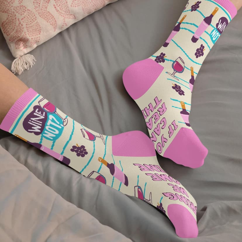 Book, Fishing, Hiking, Gamer, Camping, Pickle, Music, Foods, Ballerina, Bigfoot - Hobbies Socks for Women Men