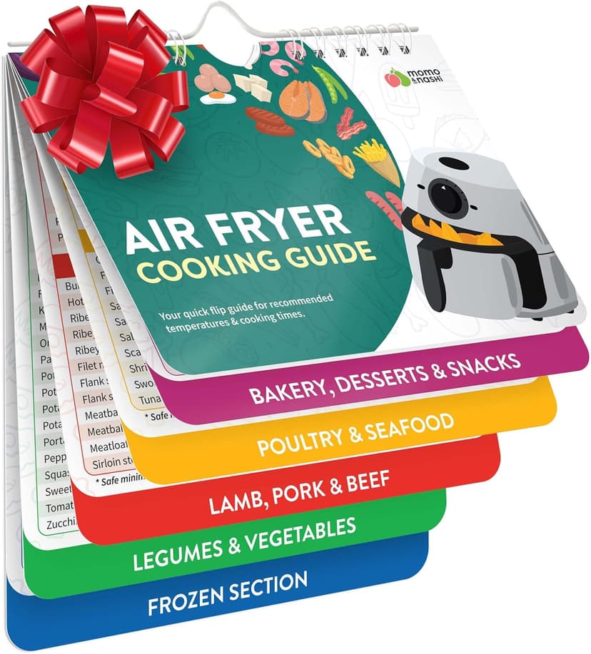Air Fryer Cheat Sheet Magnets Cooking Guide Booklet - Air Fryer Cookbooks - Air Fryer Liners - Air Fryers Kitchen Gifts Gadgets 2025 - Air Fryer Accessories - Air Fryer Cooking Guide