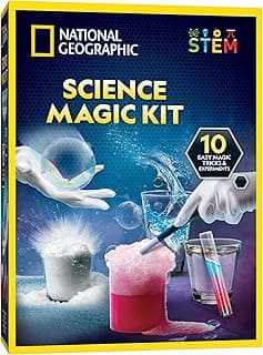 National Geographic Magic Chemistry Set – Science Kit for Kids with 10 Amazing Magic Tricks, STEM Projects and Science Experiments, Science Toys, Great Gift for Boys and Girls 8-12