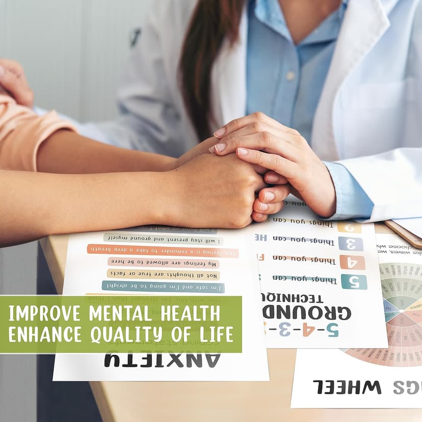 10 Pcs Care Mental Health Posters, Mental Health Matters Poster, Therapy Office Decor, Counseling Office Must Haves, School Counselor PR Colorful (Colorful)