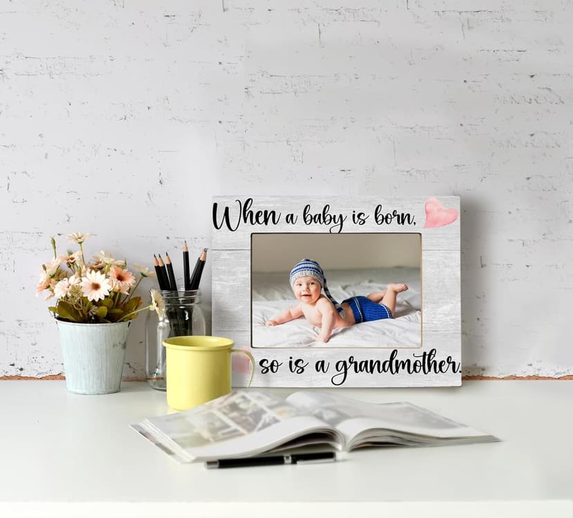 First Time Grandma Gifts for Grandma, New Grandma Gifts First Time 2025, Grandma Picture Frame, When a Baby is Born So is a Grandmother, Photo Frame 8X10