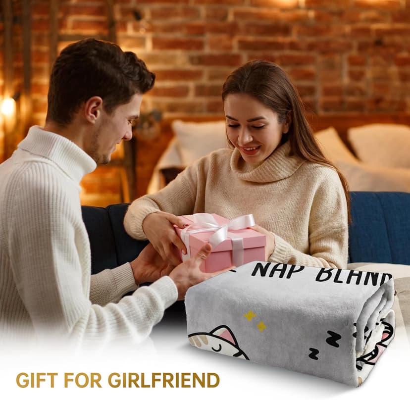 SteadStyle Gifts for Girlfriend from Boyfriend - Gifts for Her Blanket, Girlfriend Christmas Birthday Gift Ideas, Anniversary Wedding Gift for Women, Romantic Valentines Present for Her 60"X 50"