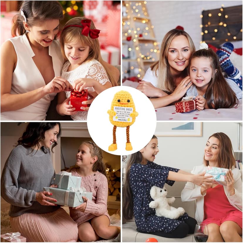 Birthday Gifts for Women Men Long Legged Cute Support Duck, Friend Colleague Teacher Graduation Gifts, Handmade Emotional Cheer Support Positive Funny Gift