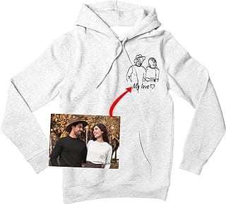 Custom Hoodies Design Your Own, Shirt Portrait From Photo, Valentines Customized Gifts For Boyfriend 2024