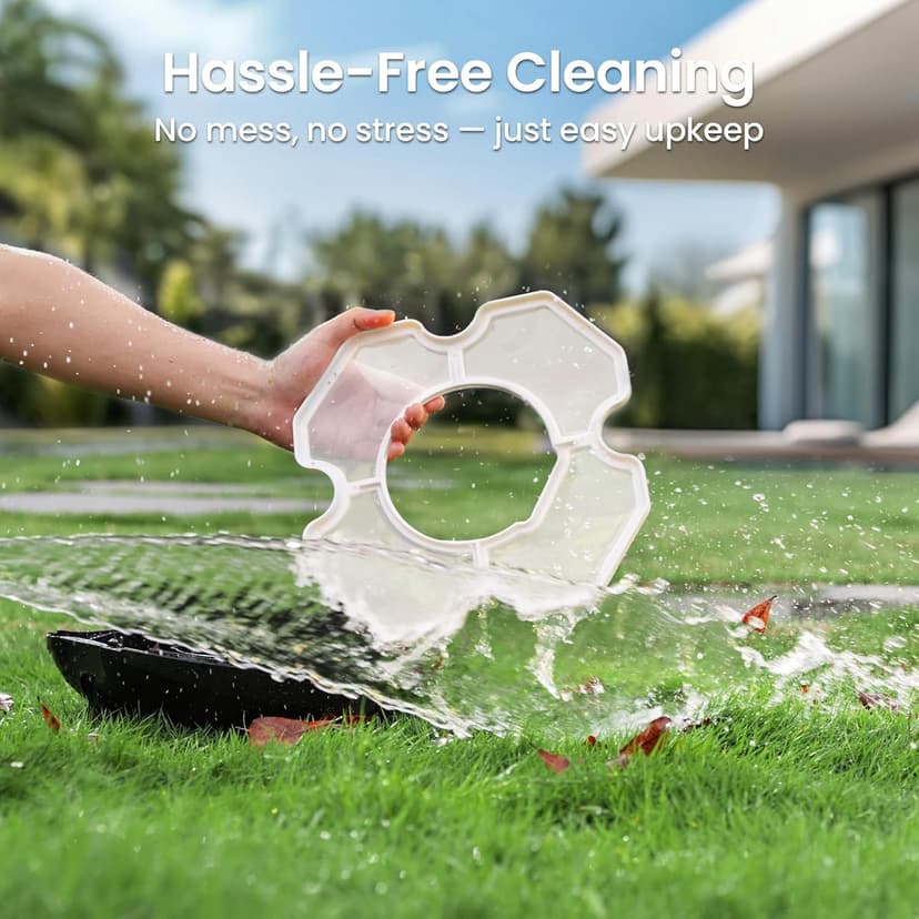 AIPER Cordless Robotic Pool Cleaner, Pool Vacuum Lasts 90 Mins, LED Indicator, Self-Parking, Ideal for Above-Ground Flat Pool up to 860 sq.ft