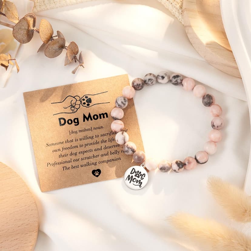 Tarsus Dog Mom Gifts for Women, Dog Mom Christmas Mothers Day Gifts, Best Dogs Lover Charm Bracelet Gift for Women