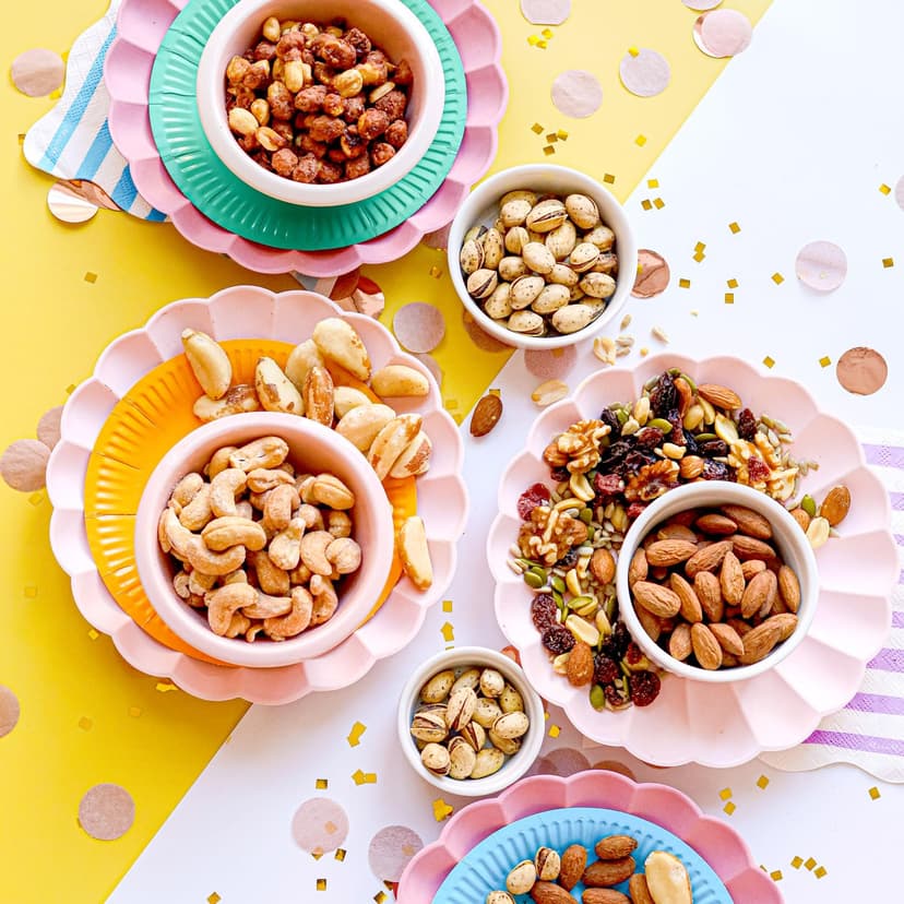 Happy Birthday Food Gift Basket, Healthy Nut Gift Tray, Birthday Snack Treat in Reusable Wooden Crate, Gourmet Assorted Food Delivery, Birthday Snack Box, For Men, Women and Families, Bonnie & Pop