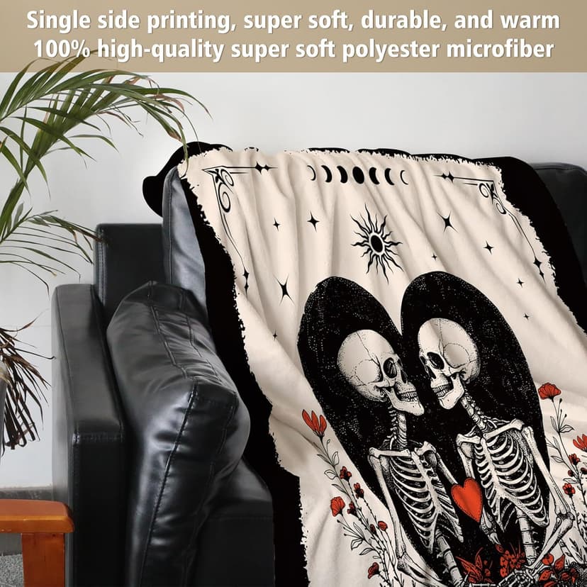 Gifts for Him Her, Wedding Anniversary Blanket for Women Men, Birthday Gifts for Boyfriend Girlfriend, I Love You Gift, Engagement, Wedding Gift for Wife, Husband, Couple, 60"X50"