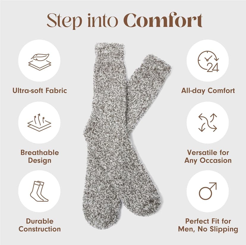 Unboxme Gifts Warm & Cozy Ultra-Luxe Cloud Sock for Women & Men - Super Soft Luxurious Fabric Sleep Socks