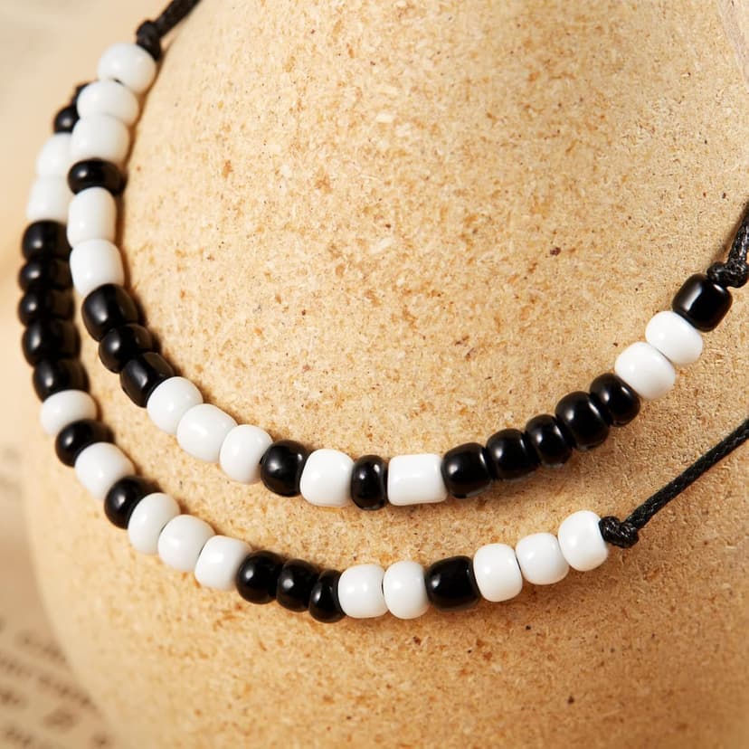 Desimtion Couples Bracelets I Love You Morse Code Matching Bracelets for Couples Gifts for Him and Her, Long Distance Relationship Gifts for Boyfriend and Girlfriend