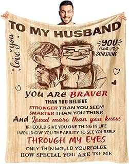 Birthday Gifts for Husband from Wife - Anniversary Wedding Gifts for Men - Romantic Love Present for Him - Christmas Fathers Valentines Day Birthday Gift Ideas for Husband - to My Man Blanket 50"x60"